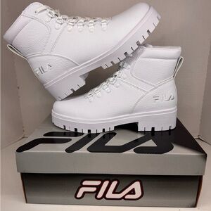 Fila Ty20 Woman’s  Size 8.5 All-White High-Top Sneakers